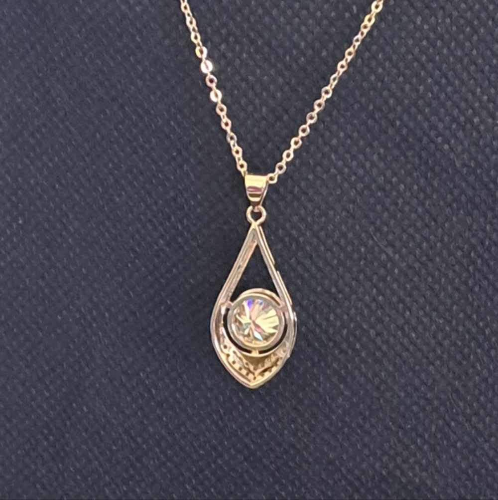 MOSSINITE NECKLACE 3CT - Picture 5 of 7